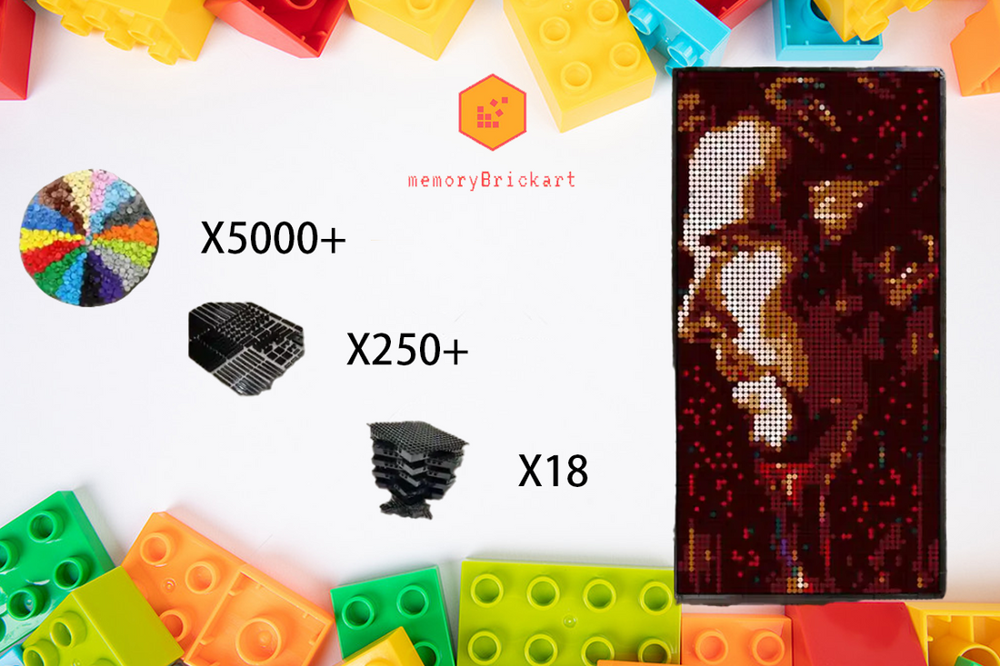 MemoryBrickart LEGO Mosaic - Doctor Strange(2) Pixel art - 48x96 - MemoryBrickart