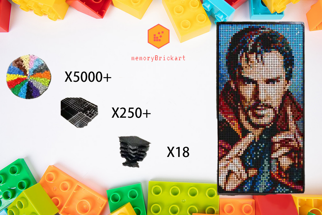 MemoryBrickart LEGO Mosaic - Doctor Strange Pixel art - 48x96 - MemoryBrickart