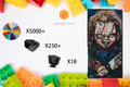 MemoryBrickart LEGO Mosaic - Chucky Pixel art - 48x96 - MemoryBrickart