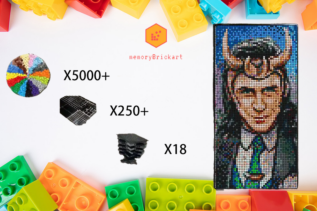 MemoryBrickart LEGO Mosaic - Loki - 48x96 - MemoryBrickart