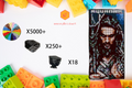 MemoryBrickart LEGO Mosaic - Aquaman Pixel art - 48x96 - MemoryBrickart