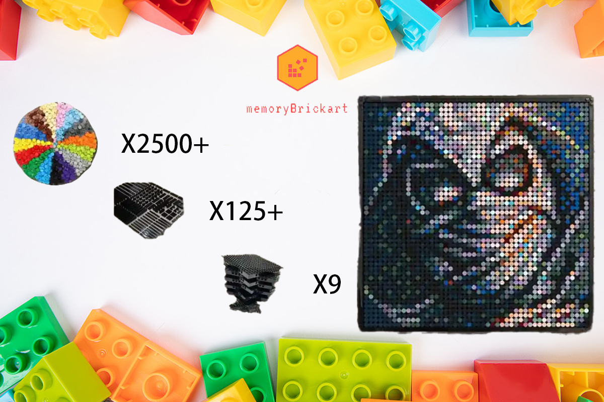 MemoryBrickart LEGO Mosaic - Moon Knight - 48x48 - MemoryBrickart