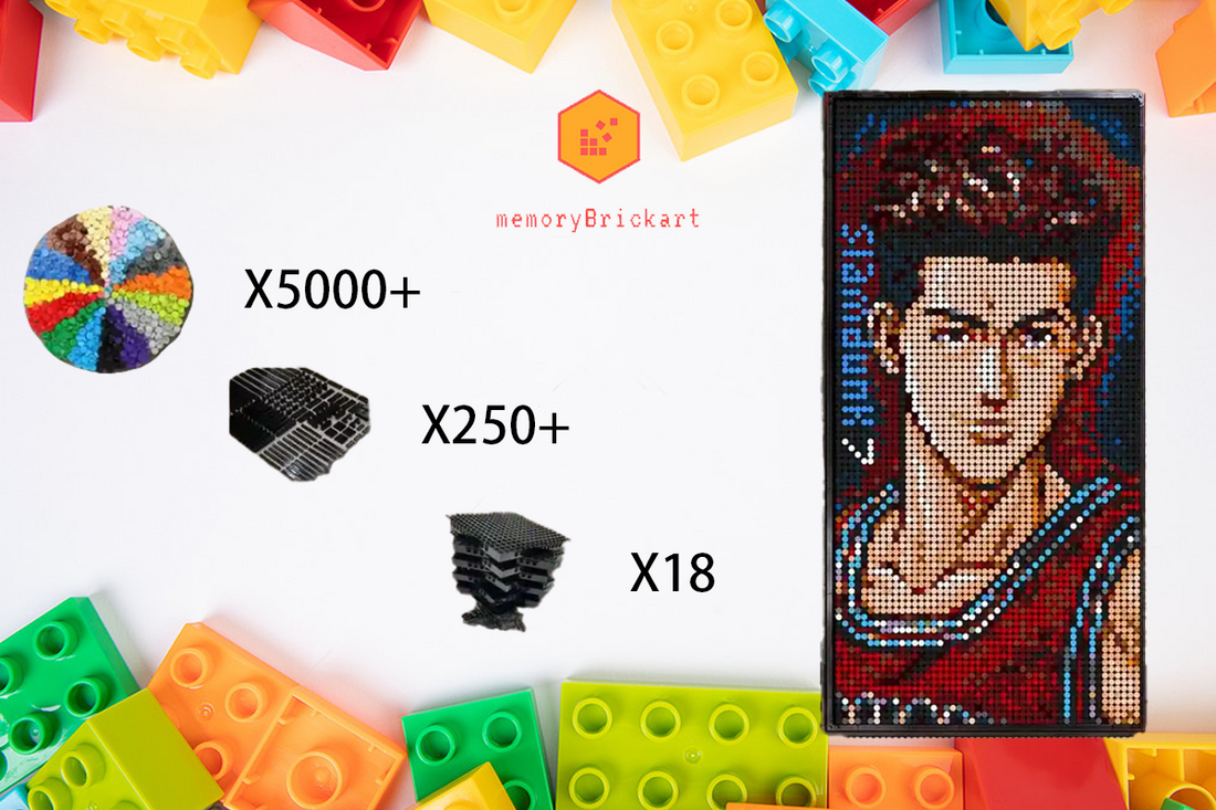 MemoryBrickart LEGO Mosaic - Ryouta Miyagi Portrait - 48x96 - MemoryBrickart