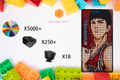 MemoryBrickart LEGO Mosaic - Hisashi Mitsui Portrait - 48x96 - MemoryBrickart