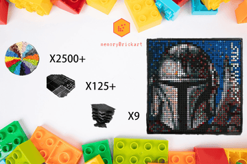 MemoryBrickart LEGO Mosaic- Mandalorian - 48x48 - MemoryBrickart
