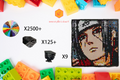 MemoryBrickart LEGO Mosaic - Uchiha Itachi Portrait - 48x48 - MemoryBrickart