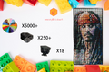 MemoryBrickart LEGO Mosaic - Jack Sparrow - 48x96 - MemoryBrickart