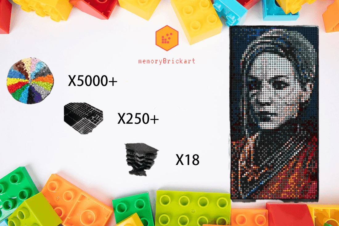 MemoryBrickart LEGO Mosaic - Nightsister Merrin - 48x96 - MemoryBrickart