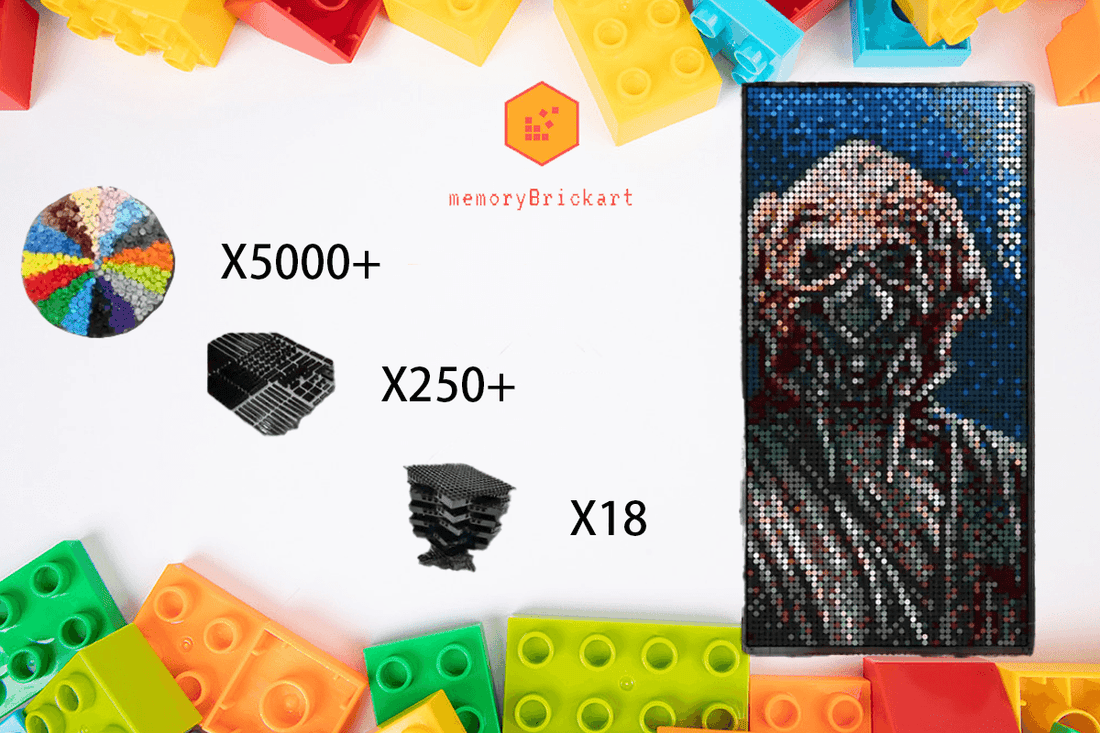 MemoryBrickart LEGO Mosaic - Plo Koon - 48x96 - MemoryBrickart