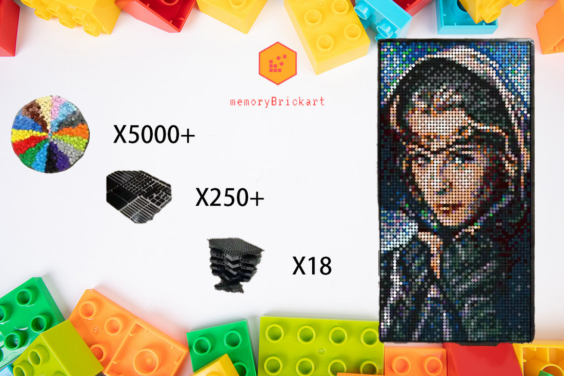 MemoryBrickart LEGO Mosaic - Sylvie Laufeydottir - 48x96 - MemoryBrickart