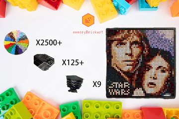 MemoryBrickart LEGO Mosaic - Star Wars Portrait - 48x48 - MemoryBrickart