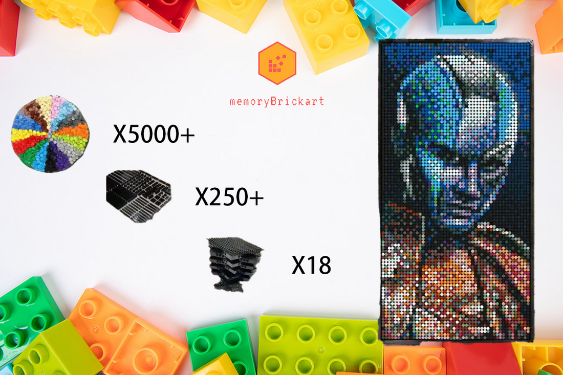 MemoryBrickart LEGO Mosaic - Nebula - 48x96 - MemoryBrickart