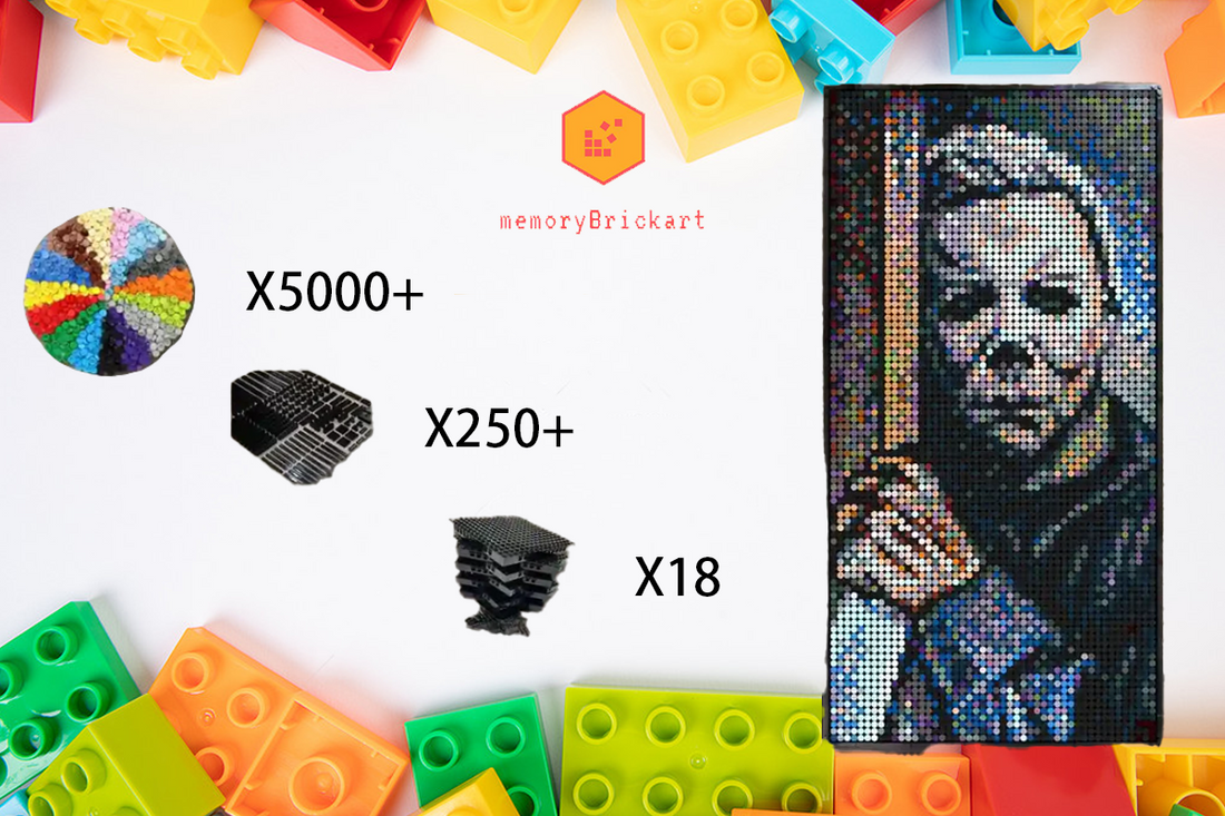 MemoryBrickart LEGO Mosaic - Michael Myers - 48x96 - MemoryBrickart