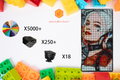 MemoryBrickart LEGO Mosaic - Harley Quinn Pixel art - 48x96 - MemoryBrickart
