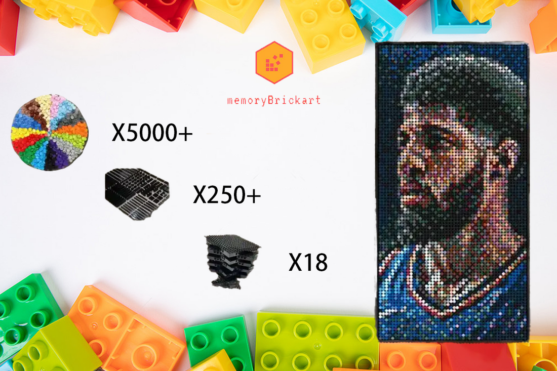 MemoryBrickart LEGO Mosaic - Paul George - 48×96 - MemoryBrickart