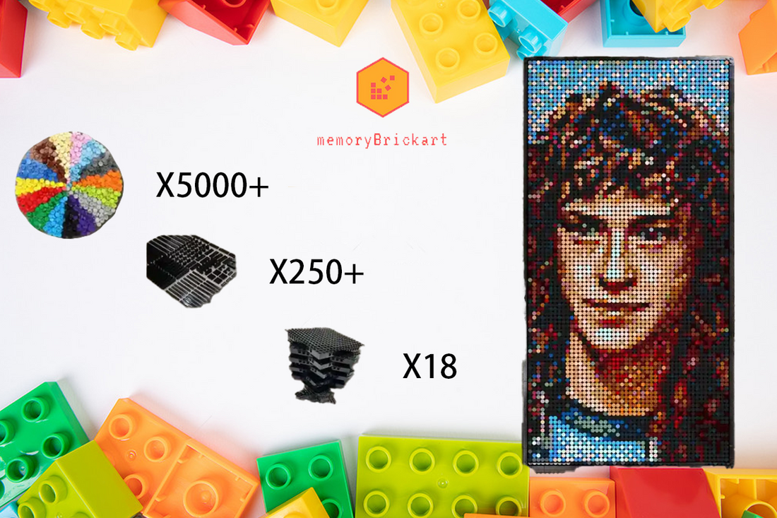 MemoryBrickart LEGO Mosaic - Eddie Munson Pixel Art - 48x96 - MemoryBrickart