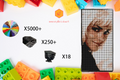 MemoryBrickart LEGO Mosaic - Halle Berry Pixel art - 48x96 - MemoryBrickart