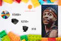 MemoryBrickart LEGO Mosaic - Allen Iverson Pixel Art - 48x96 - MemoryBrickart