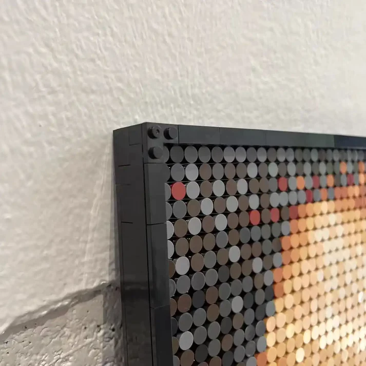 MemoryBrickart LEGO Mosaic - Kanye Portrait - 48x96 - MemoryBrickart