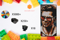 MemoryBrickart LEGO Mosaic - Tyler Durden - 48x96 - MemoryBrickart
