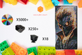 MemoryBrickart LEGO Mosaic - Ghost Rider Pixel art - 48x96 - MemoryBrickart