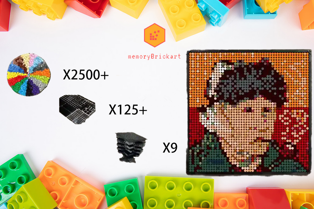 MemoryBrickart LEGO Mosaic - Van Gogh - 48x48 - MemoryBrickart