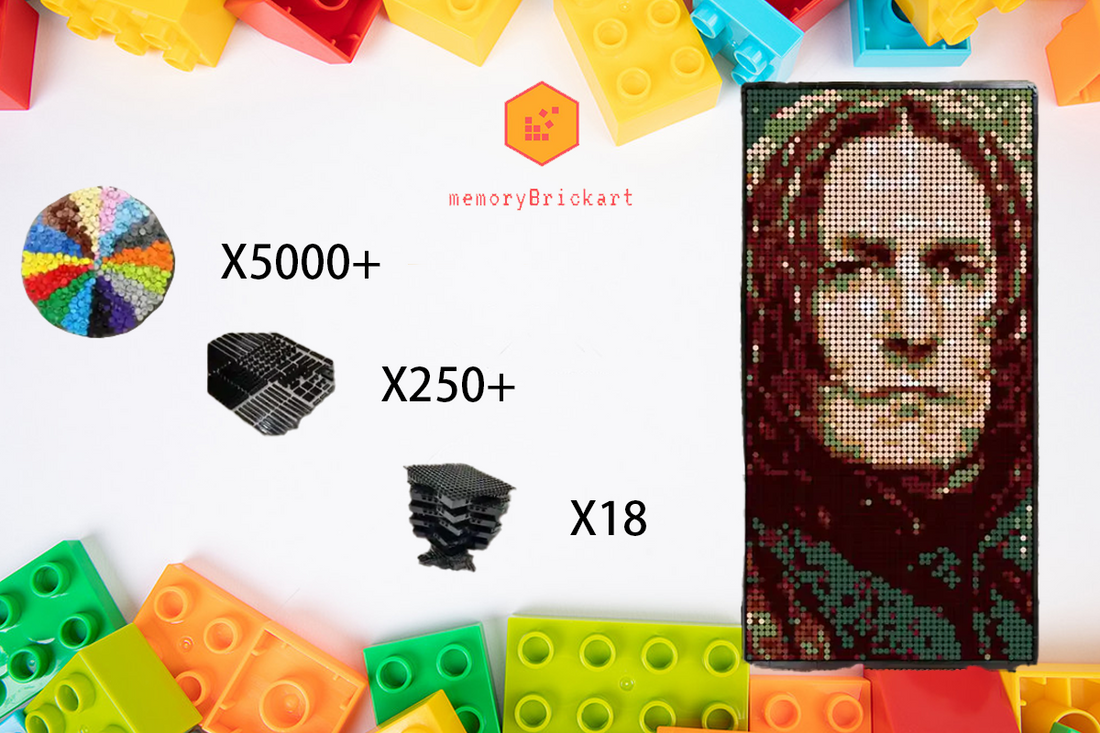 MemoryBrickart LEGO Mosaic - Severus Snape - 48x96 - MemoryBrickart
